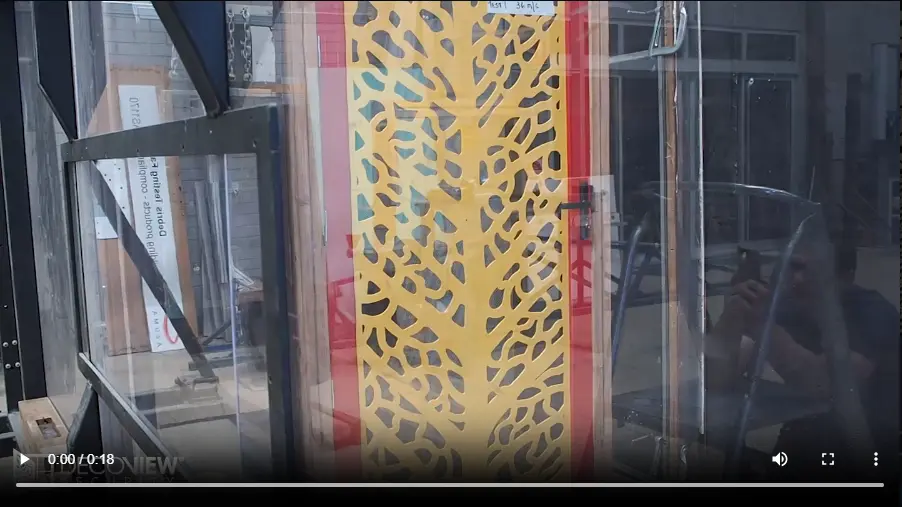 Aluminium mesh doors